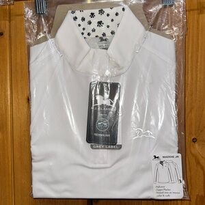 New Equestrian RJ Classics Maddie Jr Girls Show Shirt - size 8-10